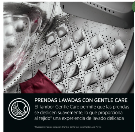 AEG Lavadora LFSR7304L2B 11kg ProSteam® 1400rpm Blanco Clase A - Imagen 9