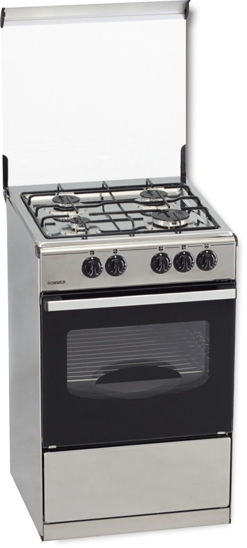 rommer-cocina-vc4-gas-natural-inox-4-fuegos-horno-gas