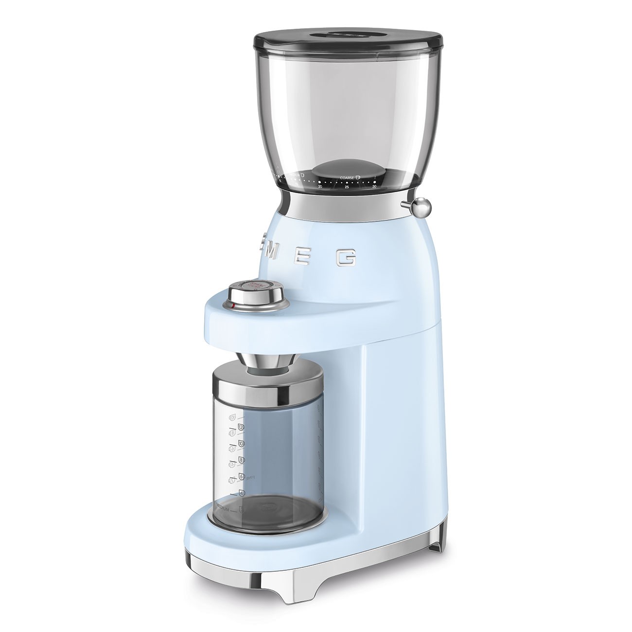Smeg Molinillo Café CGF11PBEU 350g Azul Pastel 150W Acero Inoxidable - Imagen 5