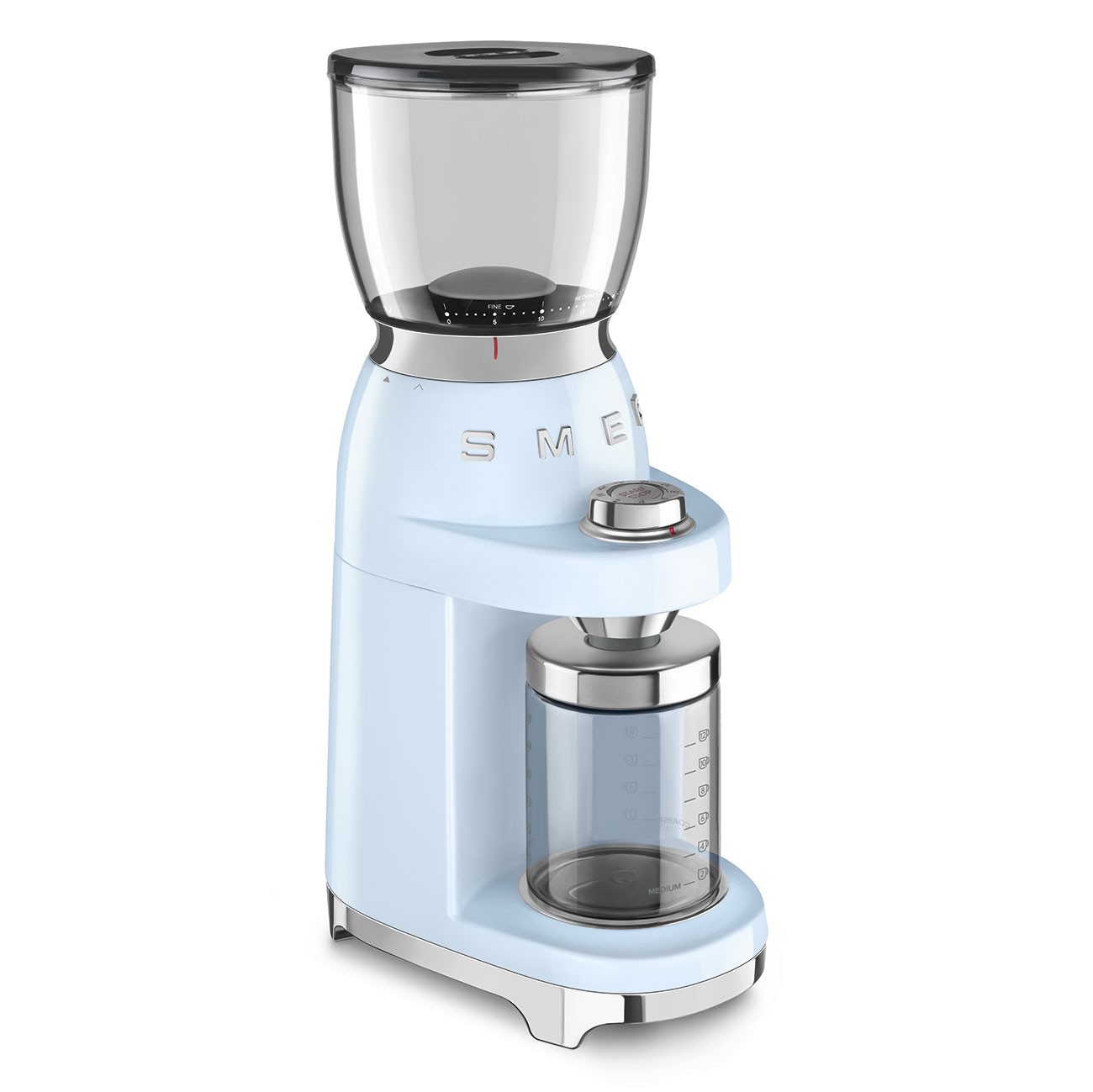 Smeg Molinillo Café CGF11PBEU 350g Azul Pastel 150W Acero Inoxidable - Imagen 4